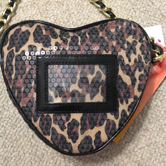 Betsey Johnson cheetah sequin purse - Picture 2 of 4